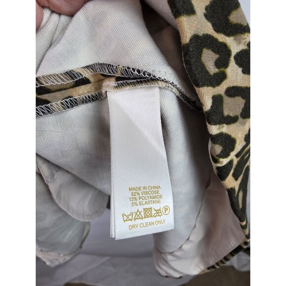 Kate Spade Womens Dress Size 2 Brown Leopard Short Sleeve Fit & Flare Mini Dress - Picture 11 of 15